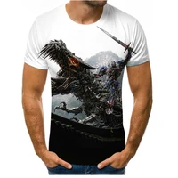 3d printing men and women all match t shirt special effects movie character mechanical dinosaur summer trend o neck short sleeve