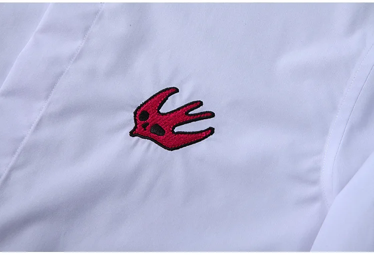 

Minlgu Mens Shirts Luxury Swallow Embroidery Mens Dress Shirts Metrosexual Casual Shirts Plus Size 4xl Fashion Shirts Man