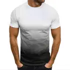 Мужская футболка с коротким рукавом и круглым вырезом, черно-белая Повседневная футболка с 3D-принтом, модель 90-6XL на лето, 2021