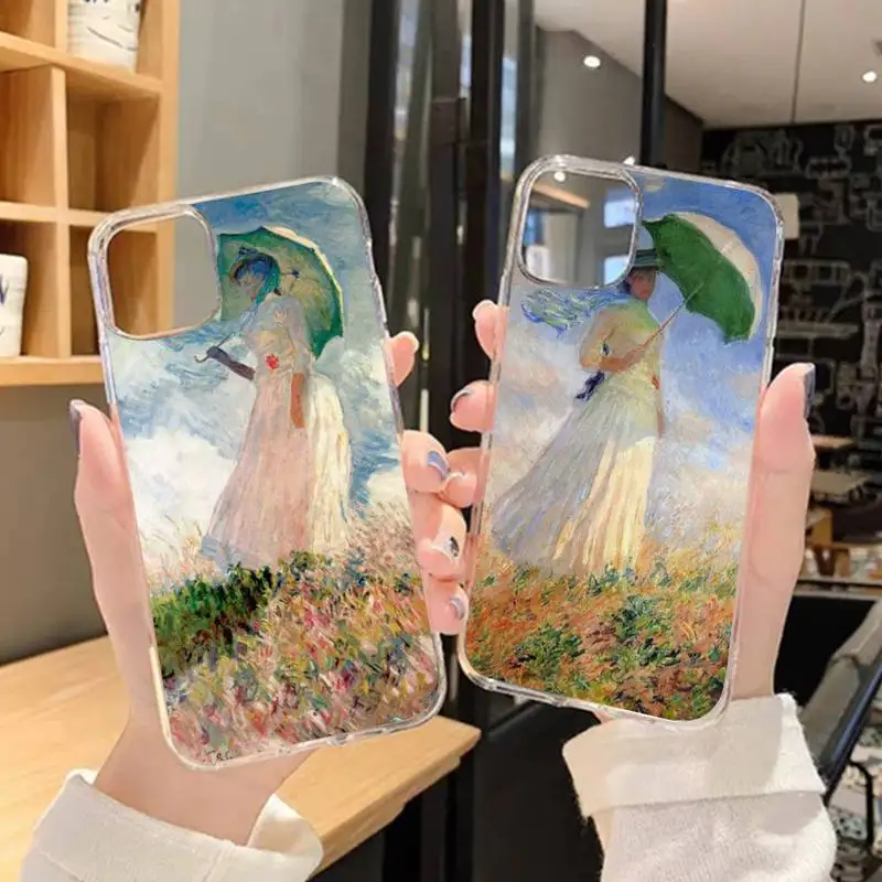 

ZORORONG Claude Monet Art Painting Phone Case For Samsung GalaxyS20 S21 S30 FE Lite Plus A21 A51S Note20 Transparent Shell