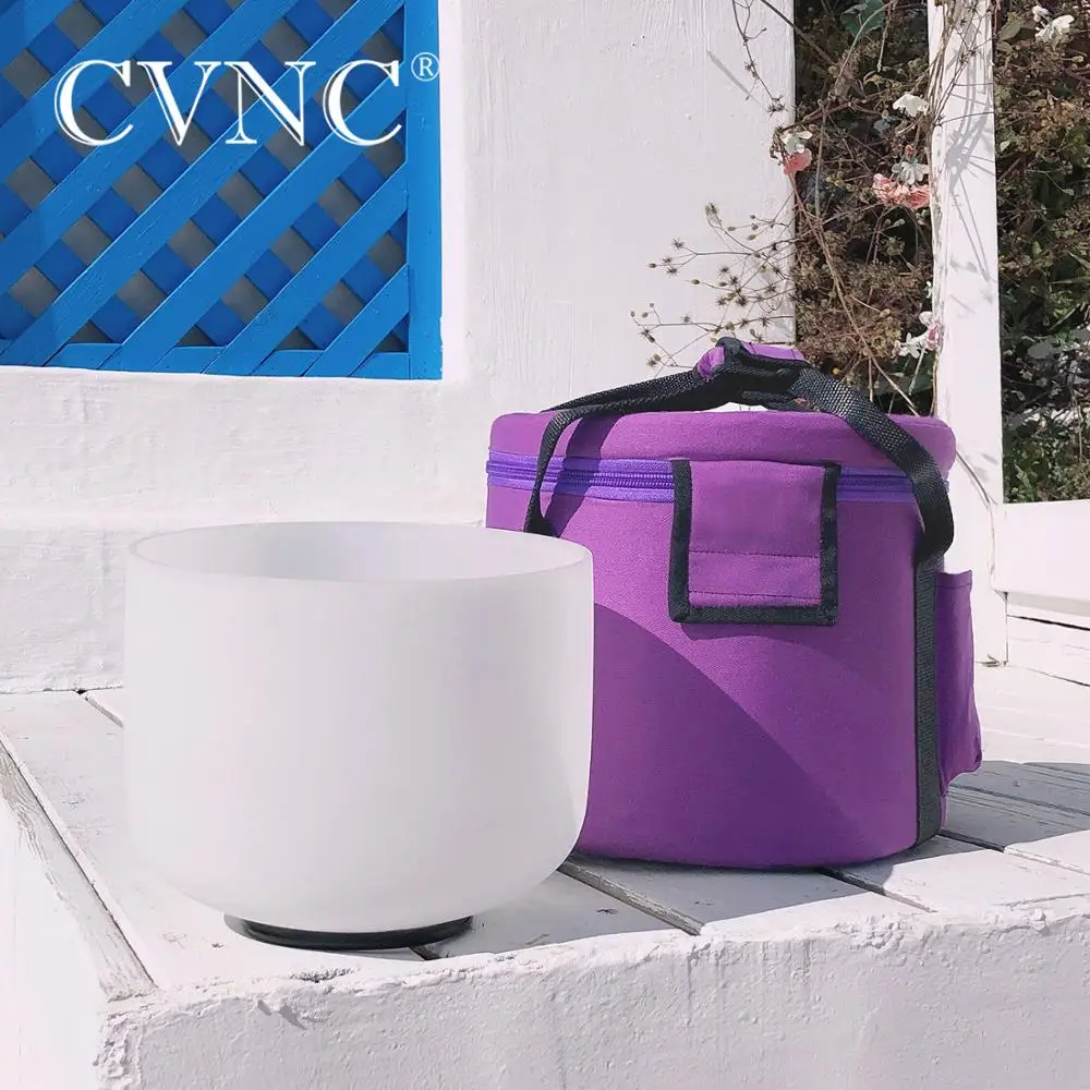 CVNC 8 Дюймовый Матовый кварцевая Хрустальная Поющая чаша C Note корневая чакра для