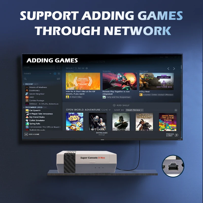 Ретро Мини игровая консоль супер X NES встроенные 90000 игр портативный игровой плеер