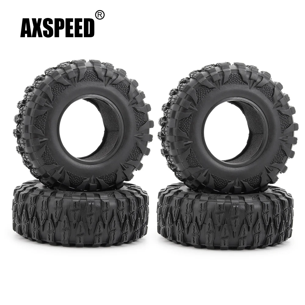 AXSPEED 2.2inch 120*45mm Dragon Claw Rubber Tires Wheel Tyres for Axial Wraith Traxxas TRX-4 1/10 RC Crawler Car Parts