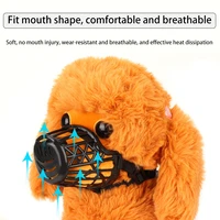dog mouth cover dog mouth cover anti bite eating medium and large dogs dog mask golden hair bark stopper
