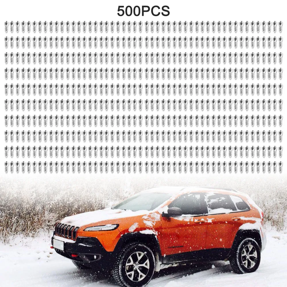 500 шт. шипы 12 мм для автомобиля SUV ATV Противоскользящий винт зимние автомобильных