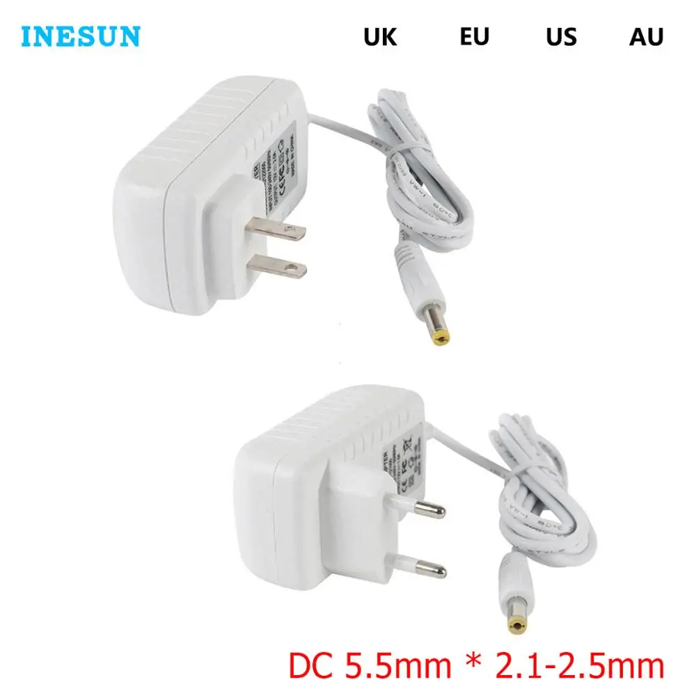 Адаптер питания Inesun для светодиодных камер видеонаблюдения 12 В постоянного тока