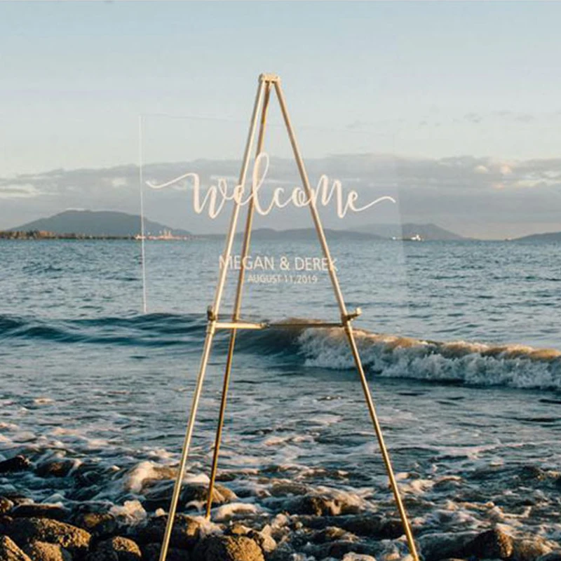 Индивидуальный Свадебный знак прозрачный акриловый уникальная свадебная доска