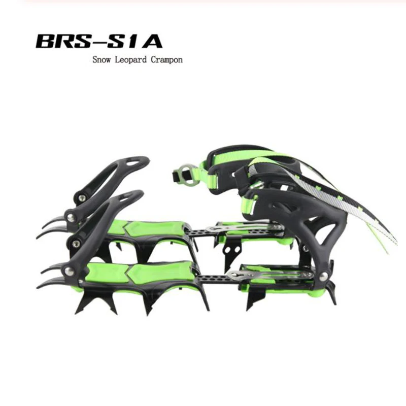 BRS 14 Teeth Ultralight Claws Crampons Shoes Non slip Cover Ice Gripper Outdoor Ski Ice Snow Grips Hiking Climbing