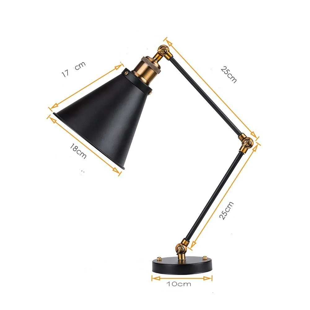 

Vintage Industrial Wall Sconce Lights Bedside Wandlamp Adjustable Retro Wall Lamp For Home Bedroom Balcony Bar 110V-220V E27