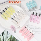 Заколки для волос Бесшовные без изгиба, заколки для волос, без знака, без локонов, без складок, для макияжа, 4 шт.