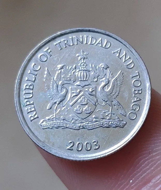 16 мм Trinidad and Tobago, настоящая коморативная монета, оригинальная коллекция