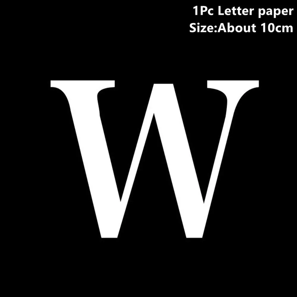 Paper Letter W Taoup детская прозрачная коробка для хранения воздушных шаров с днем рождения принадлежности для детского душа сувениры бумажная картонная коробка подарочная упаковка - Цвет: Paper Letter W