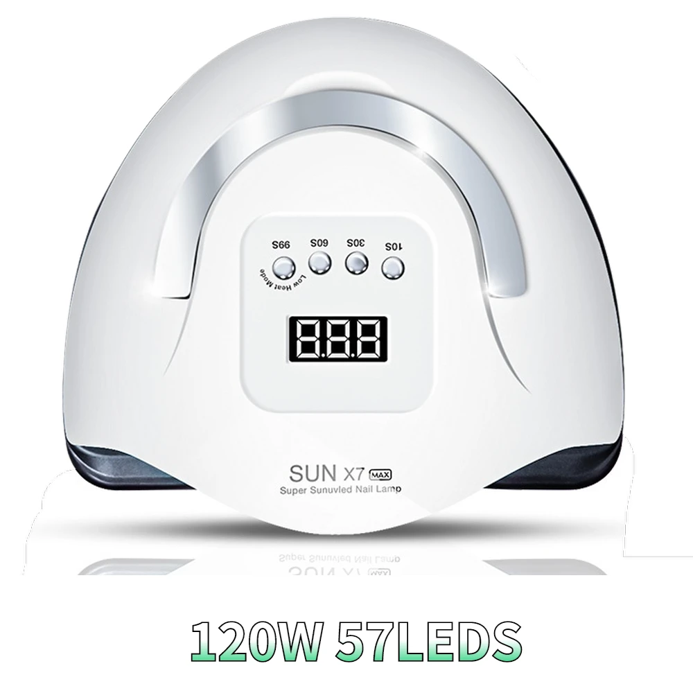 120 Вт Светодиодная УФ лампа для ногтей Сушилка быстрого отверждения гель лака