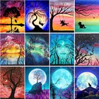 Алмазная 5D картина стразы с пейзажем, вышивка крестиком сделай сам, полная выкладка, квадратная алмазная вышивка, украшение для дома