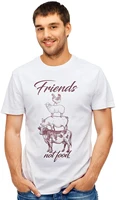 retreez animals are friends not food vegan graphic printed mens t shirt tee