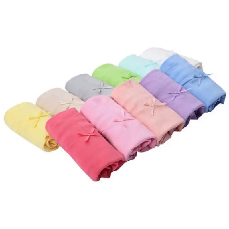 Размеры s m l женские трусики однотонное хлопковое нижнее белье трусы 6 шт. розовые