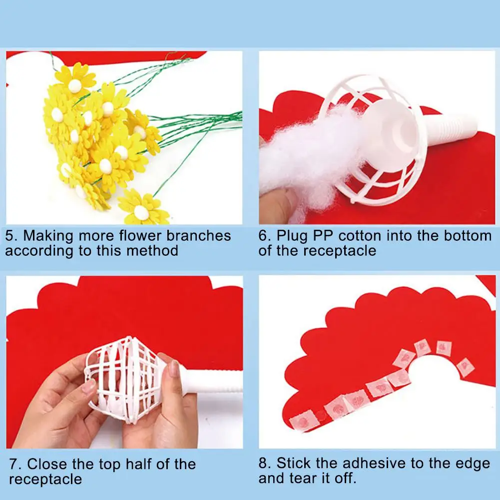 Детский сад DIY нетканый цветок ручной работы пазл цветочный букет Детская