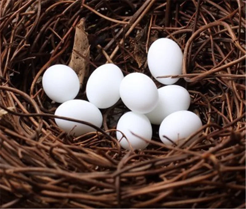 Hot Sale Simulation Animal Model Bird Nest Egg Figurine Bonsai Home Decor Miniature Fairy Garden Decoration Accessories Modern | Дом и сад