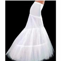 white mermaid petticoats bridal crinoline underskirt for wedding gown bridal accessories fashionable