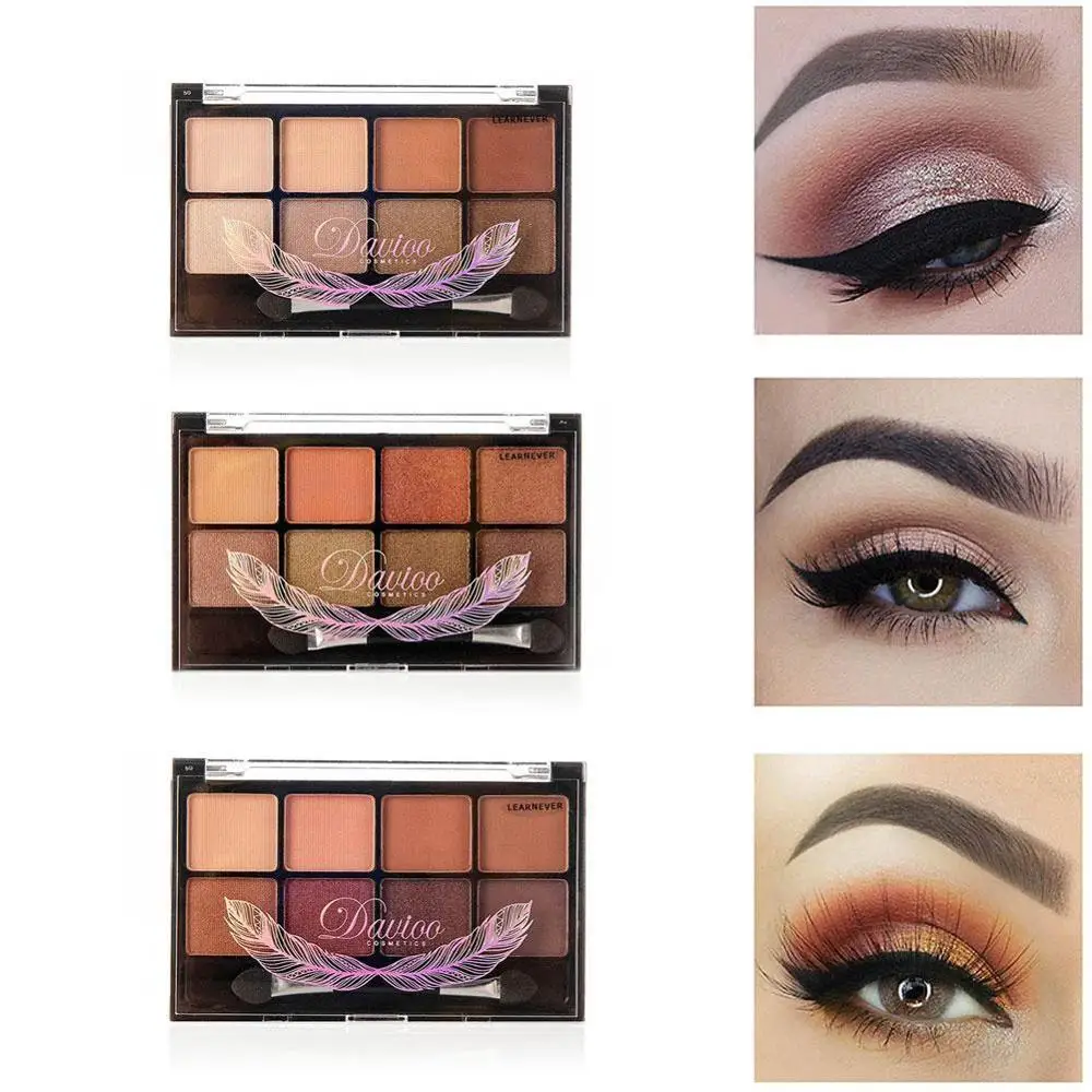 Профессиональные Тени для век Палитра Макияж 8 цветов алмазные яркие блестящие