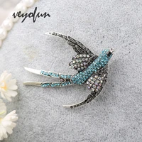 veyofun fashion jewelry romantic swallow brooch pendant for women accessories new