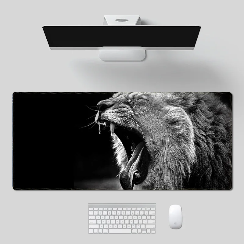Коврик для мыши и клавиатуры с животными львом | Компьютеры офис