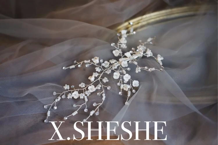 С цветами и жемчугом для невесты головной убор красоты свадебные аксессуары