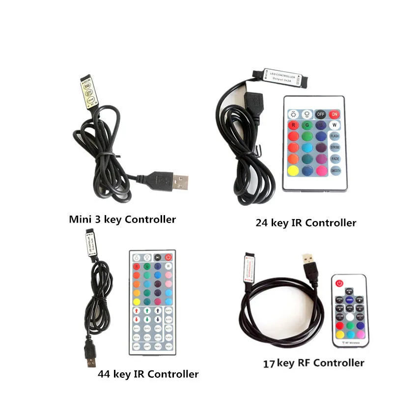 Светодиодная лента 5 в USB светильник RGB 5050 SMD с дистанционным управлением HD ТВ
