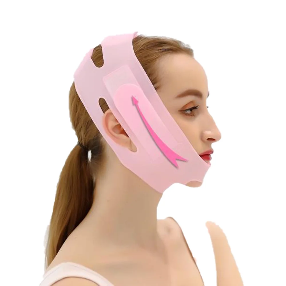 Нано-силиконовая эластичная повязка для подтяжки лица двойной редуктор