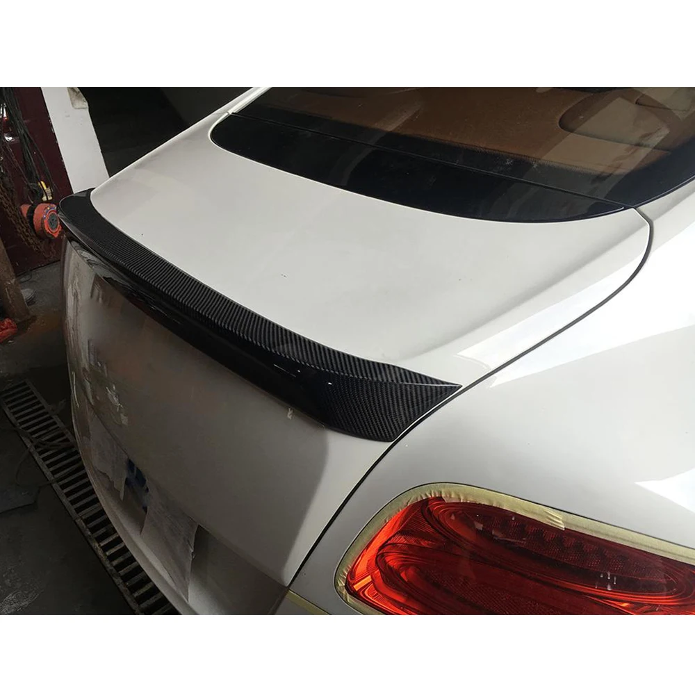 Чехол из углеродного волокна для заднего багажника бортика спойлера крыла Bentley