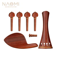 naomi rosewood accessories set w tailpiecechin restendpin4 tuning pegs diy violin replacement for 44 violin fiddle