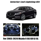 Canbus для Mazda 6 GG GH GJ GL седан люк 2003-2020 автомобиля светодиодный внутренний Купол Карта багажник светильник обновления комплект автомобильных ламп