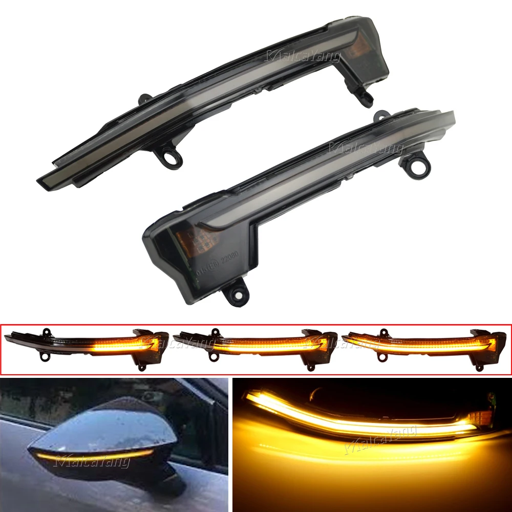 

LED Dynamic Turn Signal Blinker Sequential Side Mirror Indicator Light For Seat Ateca Cupra Ateca Tarraco Xcellence 2016-2019