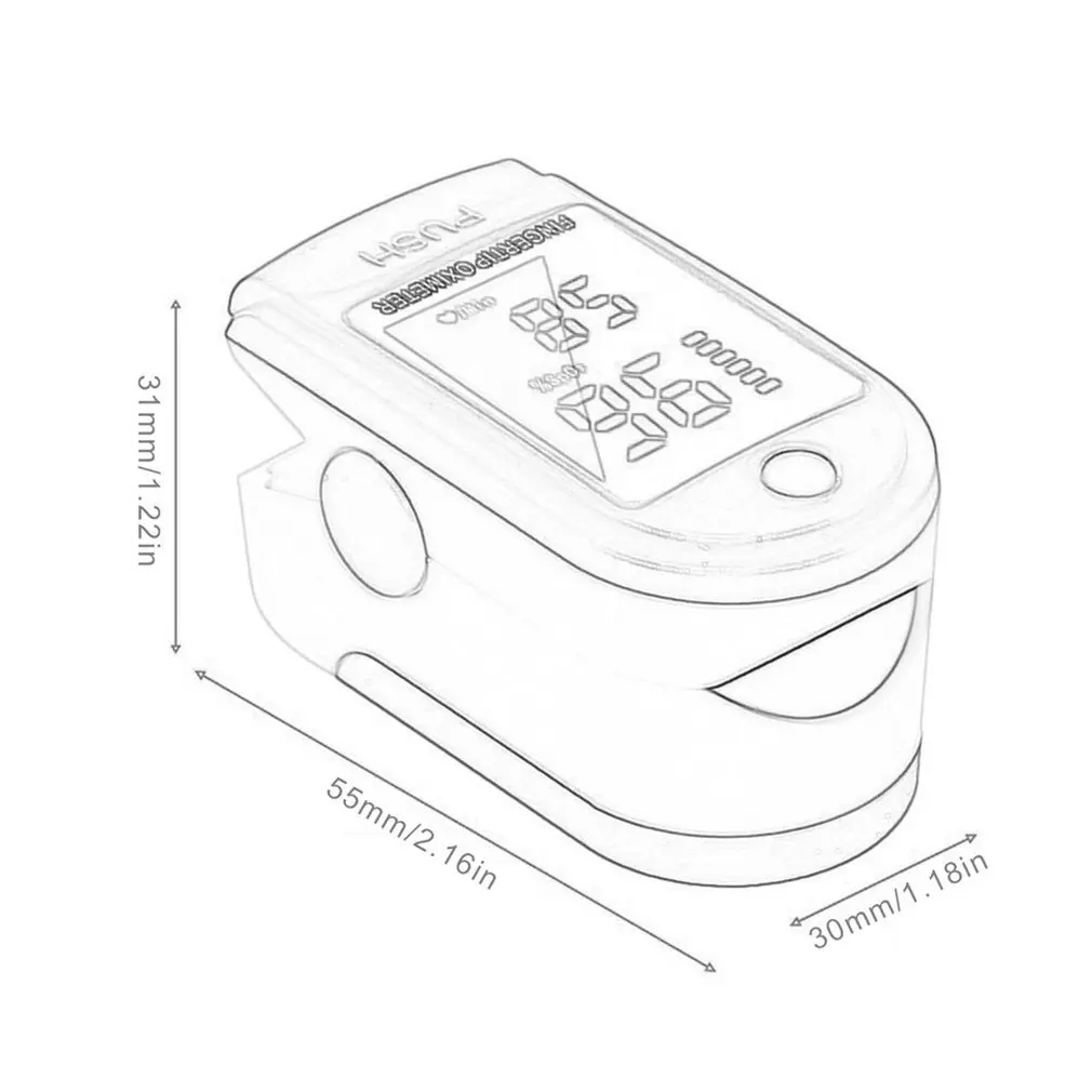 Оксиметр с цифровым OLED дисплеем прибор для измерения кислорода в крови