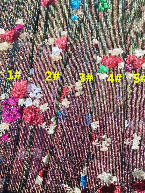 

high quality african sequins lace fabric SYJ-9982 for party Hot selling french net lace fabric with sequins