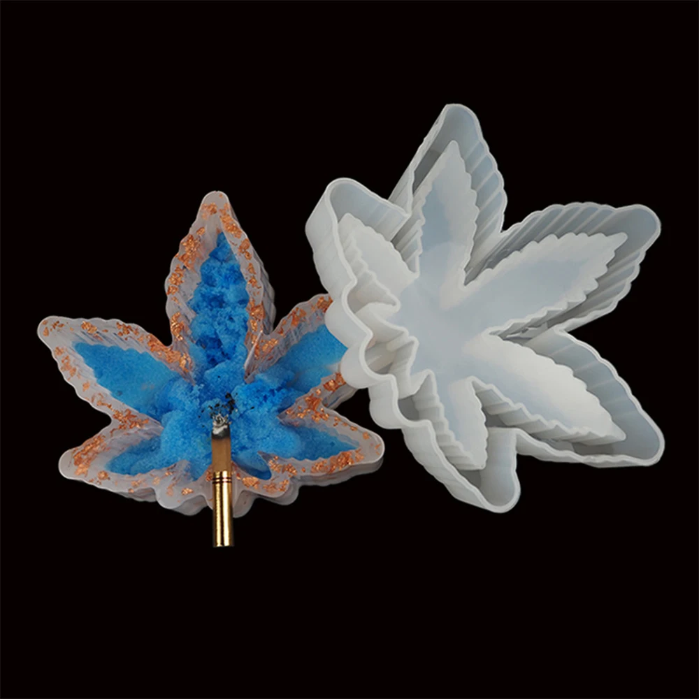 

Clear Maple Leaf Ashtray Silicone UV Epoxy Resin Mold Container Cup Pad Handmade Decortion For DIY Home Craft Jewelry Supplies