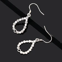 vintage style womens s925 sterling silver drop earrings fine jewelry for bide wedding anniversary engagement party