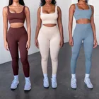 Леггинсы женские, спортивные, бесшовные, эластичные, с высокой талией, 2 шт.