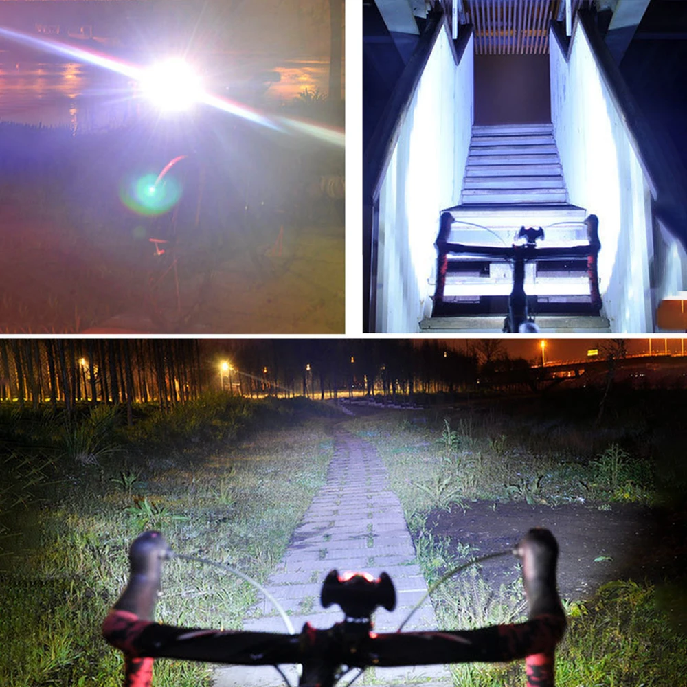 Велосипедные фары многофункциональные USB горные для велосипедов T6 Фара Ночная