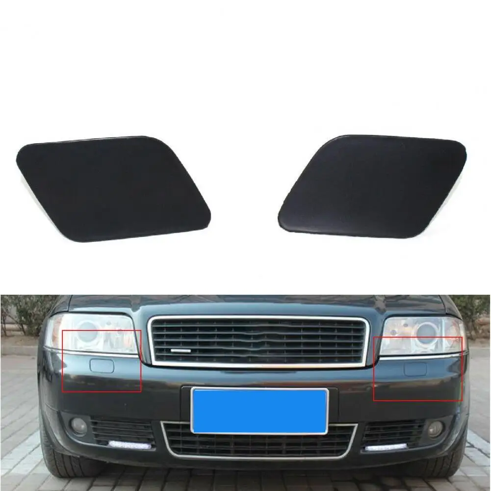 

1Pair Self-adhesive Car Headlight Washer Cover 4B0 955 276 D/4B0 955 275 D for Audi A6C5 02-05 Practical Exterior Decoration