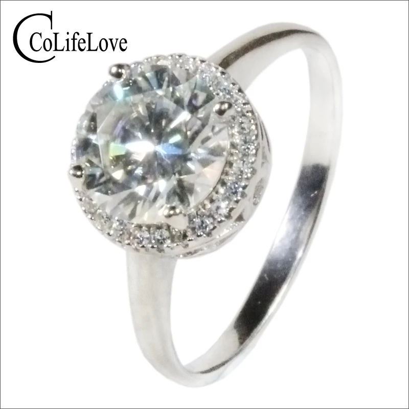Женское бриллиантовое серебряное кольцо ювелирные изделия из серебра 925 пробы с