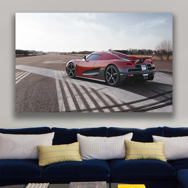 

Koenigsegg Agera Sport Car Canvas Wall Art Home Decorative HD Printed Poster Painting Modern Modular Frame For Living Room