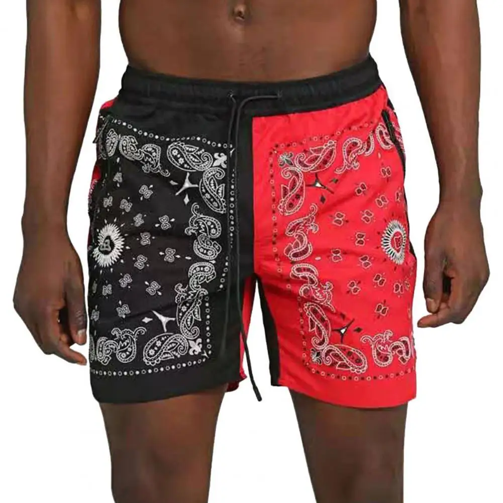 

Шорты мужские с цветочным принтом, повседневные, с кулиской, спортивные короткие штаны, подходящий цвет