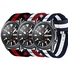 Нейлоновый ремешок для samsung galaxy watch 3 45 мм 41 мм active 2 Gear S3 Frontie band 20 22 мм для amazfit bip gts2 huawei watch gt 2 e