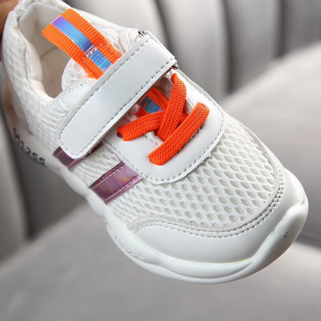 Осенняя детская спортивная обувь для маленьких девочек и мальчиков повседневная