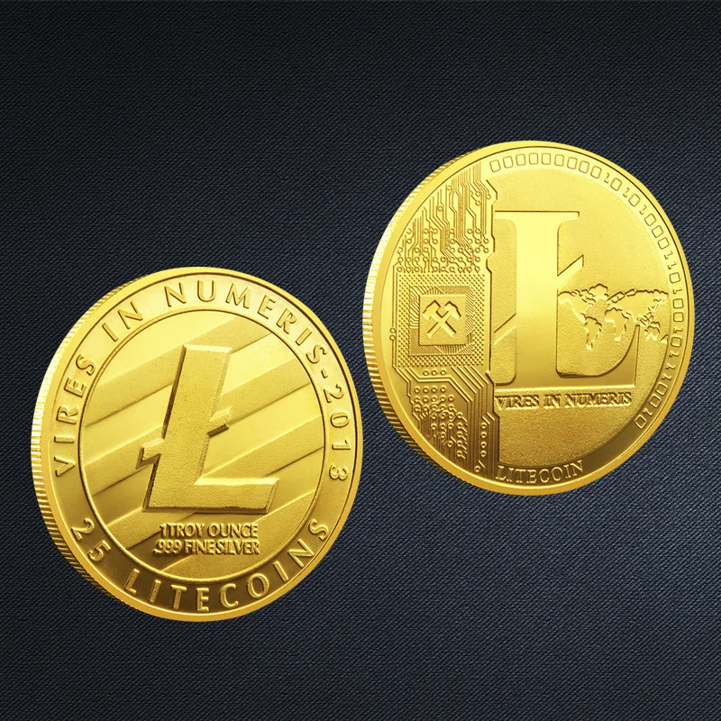 Металлическая цифровая Виртуальная монета Chainlink ADA ETH Биткоин Памятная коллекция