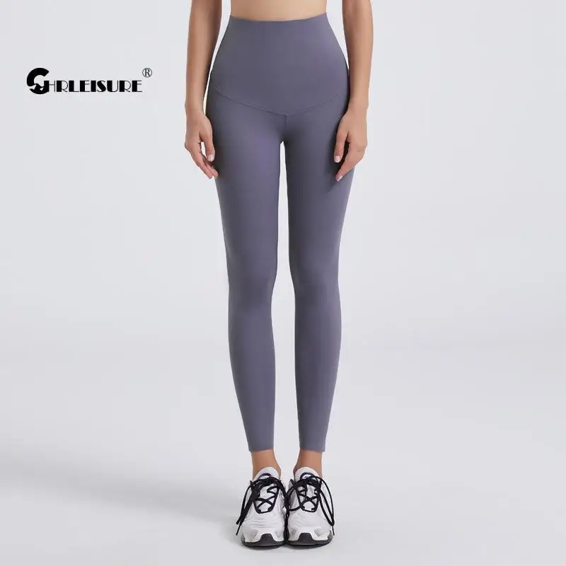 

CHRLEISURE обтягивающие штаны для йоги Высокая талия бедра подъем внешняя Одежда Для Бега Йога женские брюки дышащие быстросохнущие Спортивная ...
