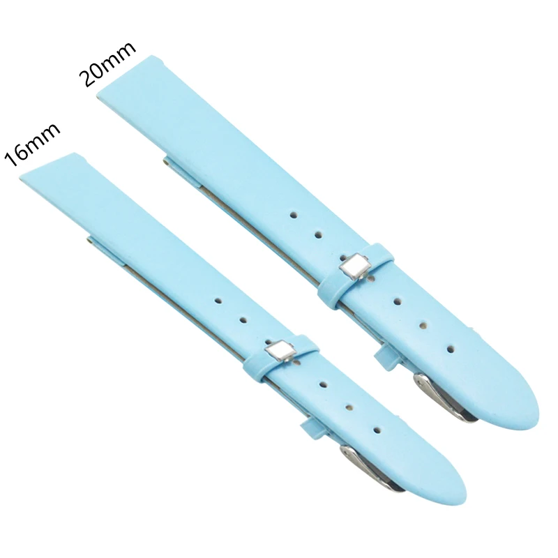 Новый летний цветной кожаный ремешок для часов женщин Модный мягкий