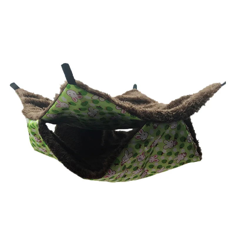 Гамак для домашних животных двухслойный плюшевый теплый подвесной гнездо