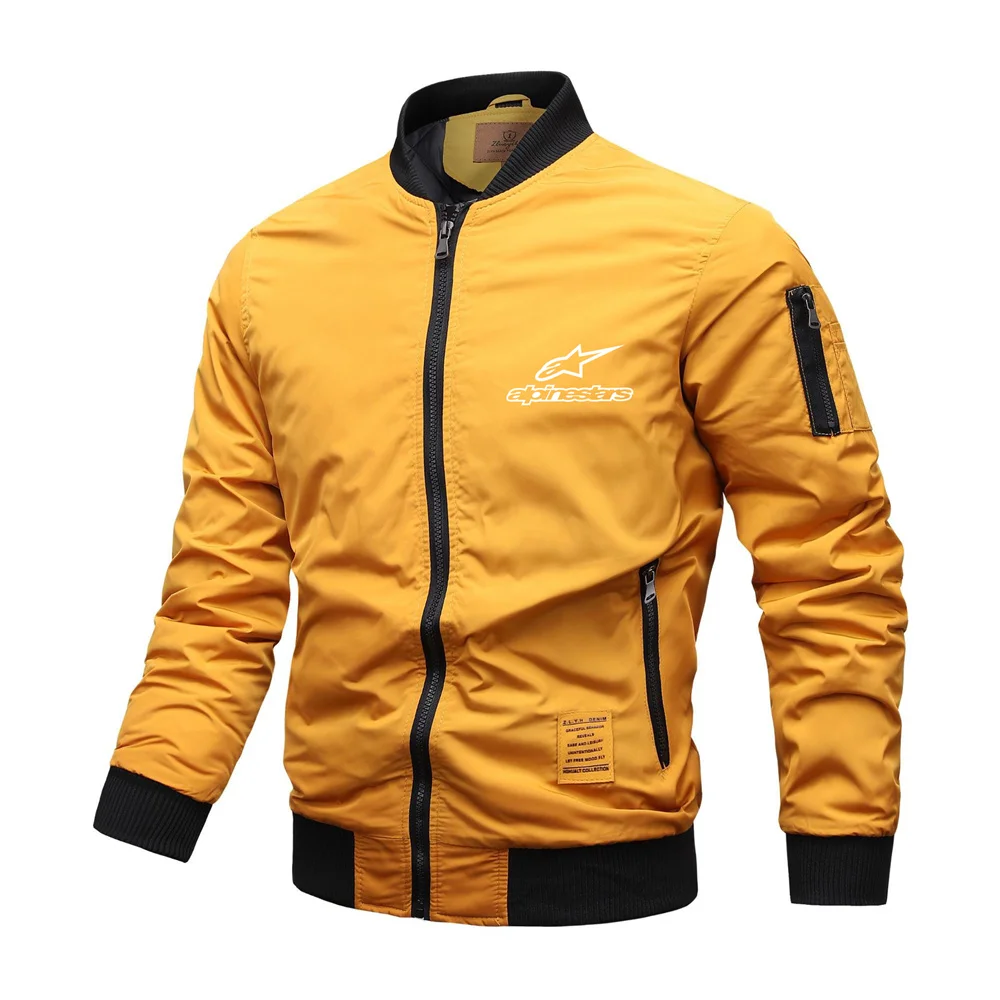 

Alpinestars 2021Brand Men's Spring And Autumn New Jacket Stand-Up Collar Men's Fashion Sports Fitness Casual Men's Zipper Jacket